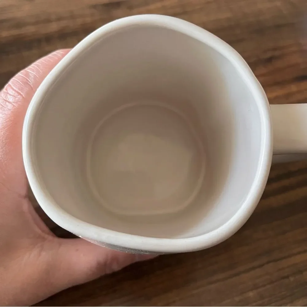 Rae Dunn Artisan Collection by Magenta #MOM LIFE White with Black Ceramic Mug